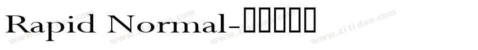 Rapid Normal字体转换